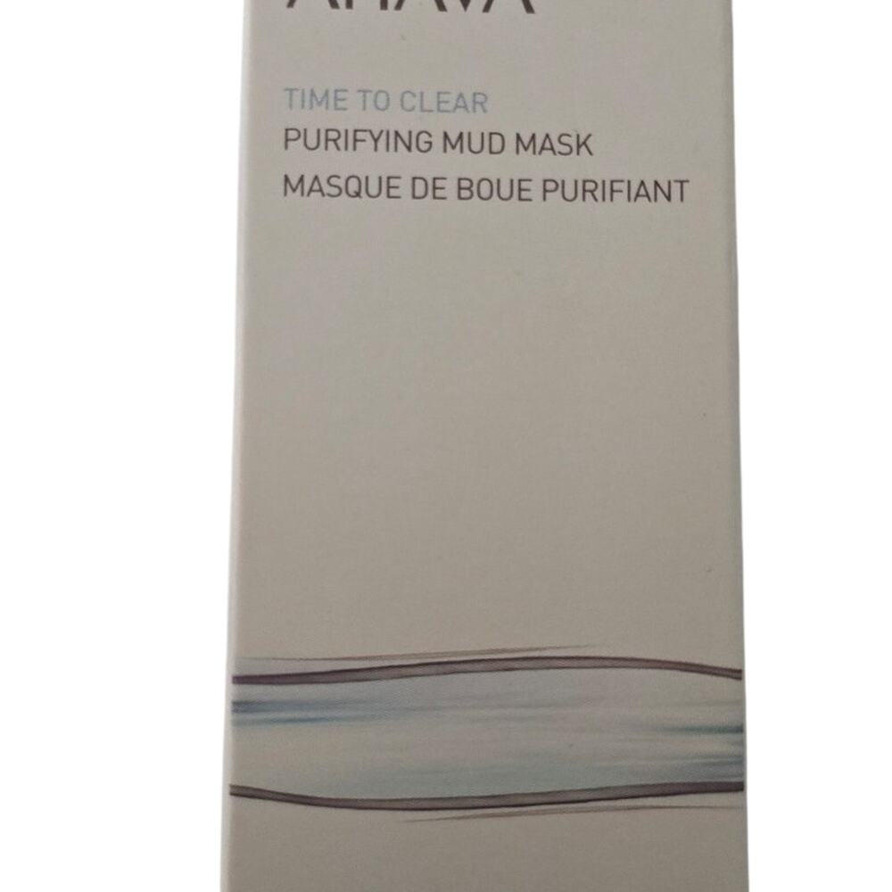 AHAVA Time To Clear Purifying Mud Mask 100ml 3.4oz Dead Sea New